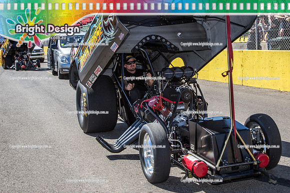 APSA & Nitro Funny Cars @ Calder Park Drag Racing Sat 29 Oct 2016 (66228)  DARK HORSE