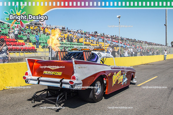APSA & Nitro Funny Cars @ Calder Park Drag Racing Sat 29 Oct 2016 (66225)  THE ROCKET SHIP