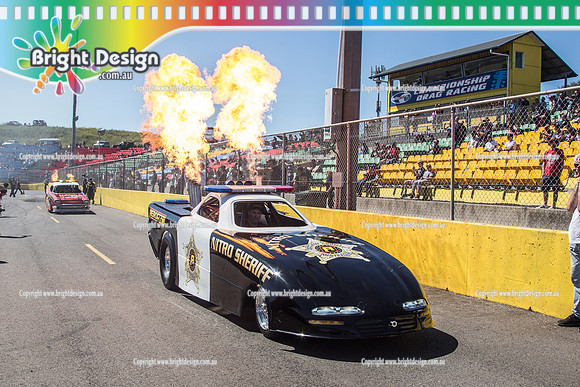 APSA & Nitro Funny Cars @ Calder Park Drag Racing Sat 29 Oct 2016 (66223)   NITRO SHERIFF
