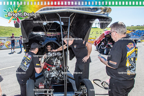 APSA & Nitro Funny Cars @ Calder Park Drag Racing Sat 29 Oct 2016 (66219)  NITRO CREW