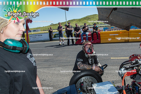 APSA & Nitro Funny Cars @ Calder Park Drag Racing Sat 29 Oct 2016 (66217)  NITRO CREW BACKDRAFT