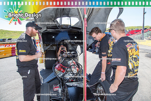 APSA & Nitro Funny Cars @ Calder Park Drag Racing Sat 29 Oct 2016 (66215)  NITRO CREW LETS BOOGIE