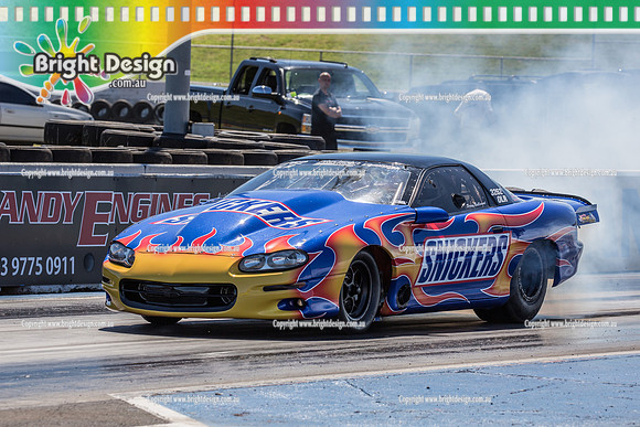 APSA & Nitro Funny Cars @ Calder Park Drag Racing Sat 29 Oct 2016 (66201)  3262 SNICKERS PERRY BULLIRANT