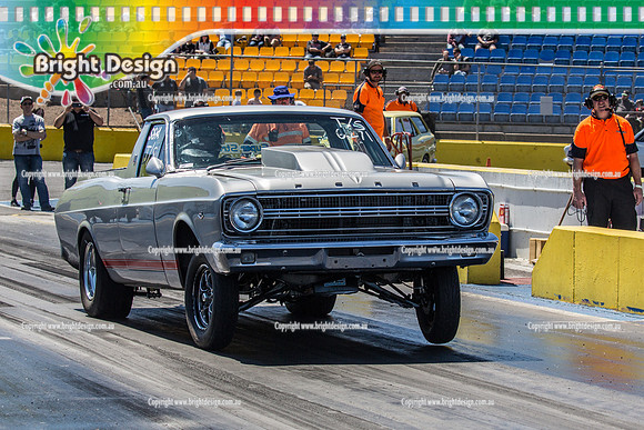 APSA & Nitro Funny Cars @ Calder Park Drag Racing Sat 29 Oct 2016 (66155)   6271 SILVER FORD UTE JOSEPH GAUCI