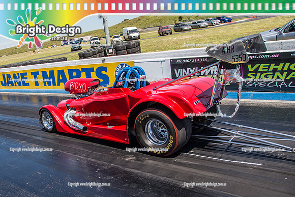 APSA & Nitro Funny Cars @ Calder Park Drag Racing Sat 29 Oct 2016 (66051)  5350 KERRY MULLER