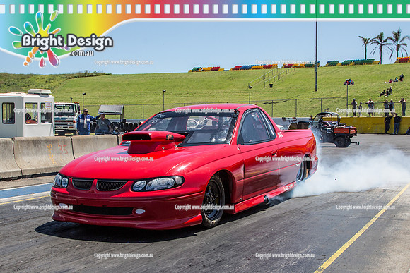 APSA & Nitro Funny Cars @ Calder Park Drag Racing Sat 29 Oct 2016 (66034)  5426 DOM LANCIANA RED UTE