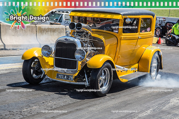 APSA & Nitro Funny Cars @ Calder Park Drag Racing Sat 29 Oct 2016 (66009)  4254 YELA28  IAN HICK