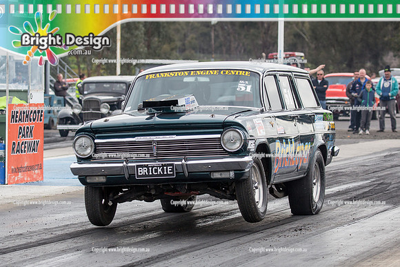 Marsh Rodders Drag Racing Fun Day @ Heathcote  Sat 6 August 2016 (3084)  BRICKIE  51