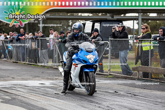 Marsh Rodders Drag Racing Fun Day @ Heathcote  Sat 6 August 2016 (3234)  BIKE