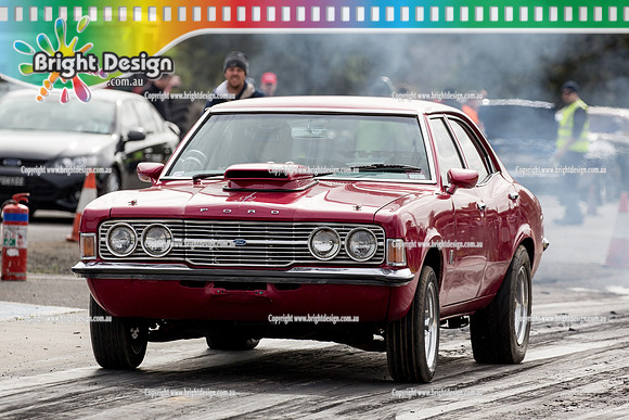 Marsh Rodders Drag Racing Fun Day @ Heathcote  Sat 6 August 2016 (3310)  CORTINA