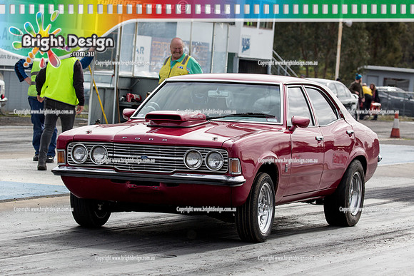 Marsh Rodders Drag Racing Fun Day @ Heathcote  Sat 6 August 2016 (3317)  CORTINA