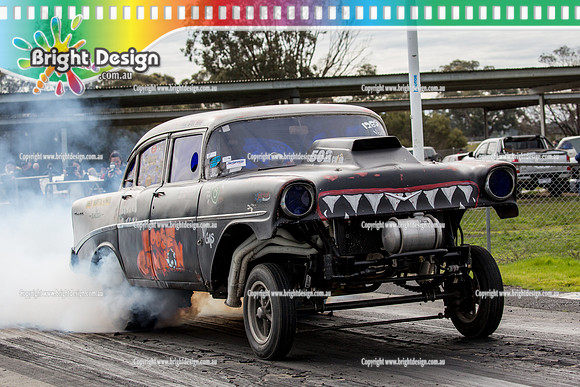 Marsh Rodders Drag Racing Fun Day @ Heathcote  Sat 6 August 2016 (3361)  LOOSE CANNON TJ5660