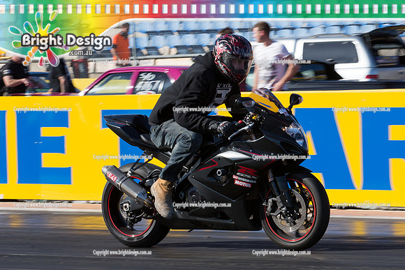 ANDRA Street Outlaws Drag Racing Quals Rnd 5 @ Calder Park 24 September 2014 (24847)  BIKE