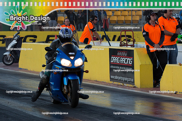 ANDRA Street Outlaws Drag Racing Quals Rnd 6 @ Calder Park 10 October 2014  (26016)  BIKE