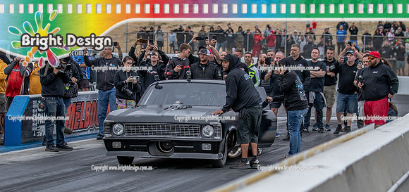 Street Outlaws NPK No Prep Kings vs Australia @ Calder D2 19 March 2023 (148446) SHAWN MURDER NOVA