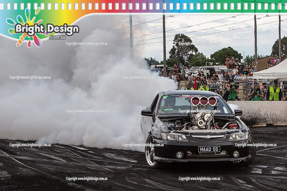 Summernats 28 Sunday 4 Jan 2015  BD  (8196)  MAADSS BURNOUT