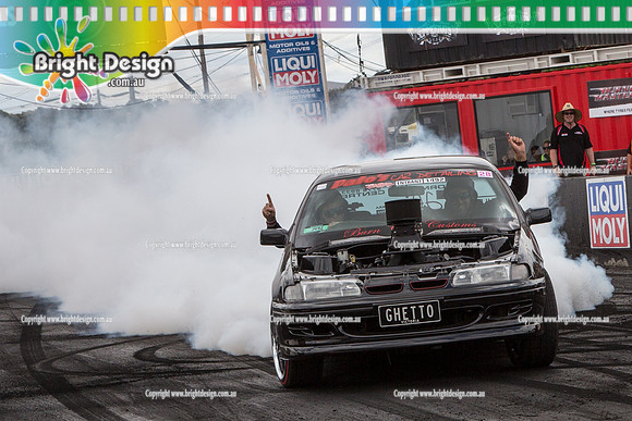 Summernats 28 Sunday 4 Jan 2015  BD  (7755)  GHETTO BURNOUT