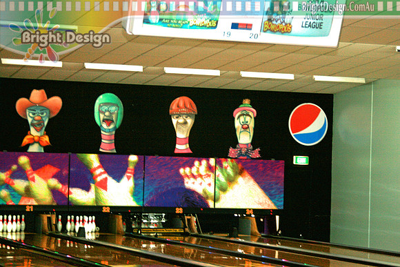 Internal Wall Mural at Narre Warren Bowling Custom Airbrushing done with Bright Design