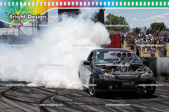 Summernats 28 Saturday 3 Jan 2015  BD (4680)  MAADSS BURNOUT
