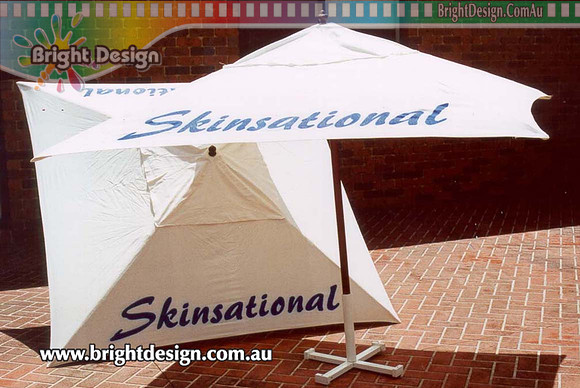 L400  Skinsational Outdoor Umbrella Custom Airbrushed by Bright Design Airbrush Studio www