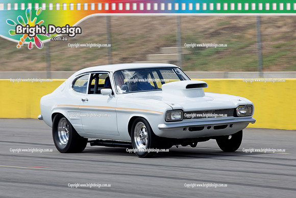 ANDRA Test n Tune @ Calder Park Raceway  SAT 25 Jan 2014  (7088)  WHITE CAPRI Jason Gerdes