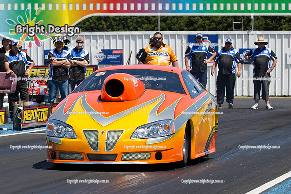 Areoflow Nitro Funny Cars @ Portland 1 Feb 2014  (1044)  AAPA 990 HUGO  RACE GLIDES