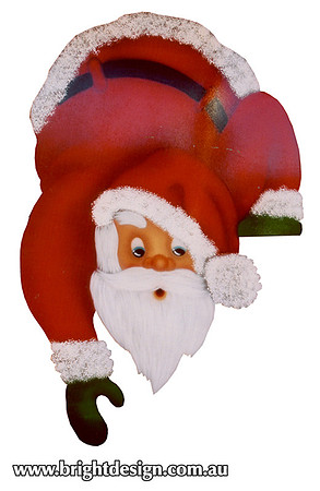 2- S-29 z Santa Reaching Outdoor Christmas Cut outs for Home Christmas Decorations_1