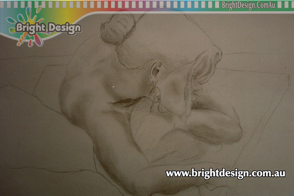 L402 Traditonal pencil Illustration by Michelle Porobic from Bright Design