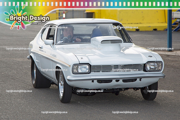 ANDRA Street Meet @ Calder Park Raceway  FRI 7 Feb 2014  (9365)  WHITE CAPRI  Jason Gerdes