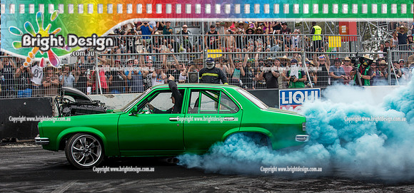 Summernats 29 SATURDAY 8 Jan 16  BDMP6069  ONIT BURNOUT