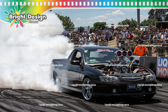 Summernats 28 Saturday 3 Jan 2015  BD (4682)  MAADSS BURNOUT