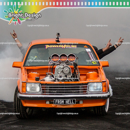 Motorfest  Lardner Park  March 2015 SATURDAY  (15875)  FROMHELL BURNOUT-2 square