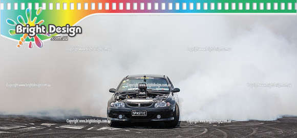Summernats 29 SATURDAY 8 Jan 16  BDMP5142  SPASTIC BURNOUT