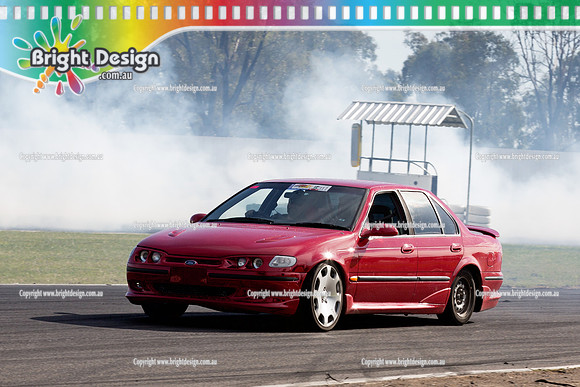 ECM - Easter Car Mania #1 Winton Raceway  MON 21 April 2014   (10170)  RED FORD