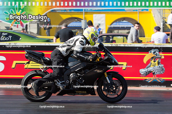 ANDRA Street Outlaws Drag Racing Quals Rnd 5 @ Calder Park 24 September 2014 (24223)  BIKE