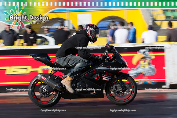 ANDRA Street Outlaws Drag Racing Quals Rnd 5 @ Calder Park 24 September 2014 (24850)  BIKE