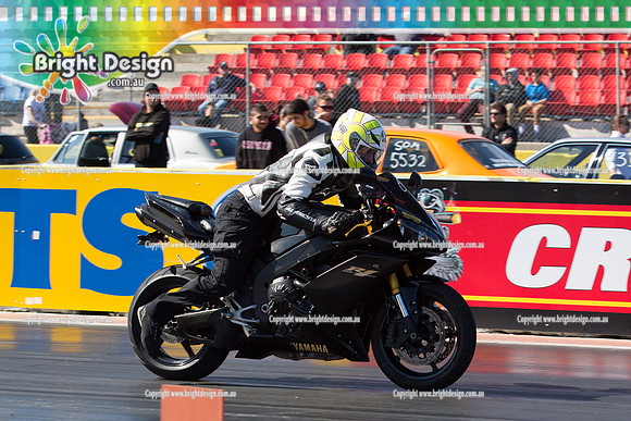 ANDRA Street Outlaws Drag Racing Quals Rnd 5 @ Calder Park 24 September 2014 (24221)  BIKE