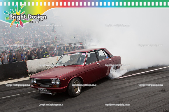 Summernats 28 Sunday 4 Jan 2015  BD  (7655)  QIK510 BURNOUT