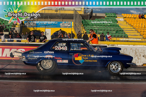 ANDRA Street Outlaws Drag Racing Quals Rnd 6 @ Calder Park 10 October 2014  (25708)  BRESC SSA 2848   JOE BRESCIANO