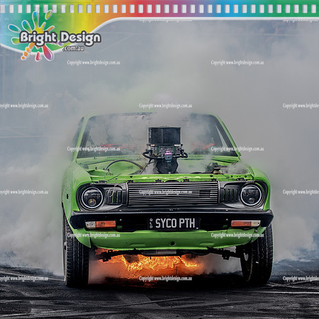 AAA Summernats 34 Friday 7 Jan 2022  BDMP4058  SYCOPTH BURNOUT FIRE
