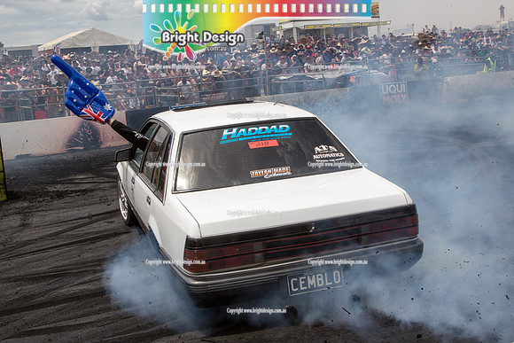 Summernats 28 Sunday 4 Jan 2015  BD  (7876)  CEMBLO BURNOUT