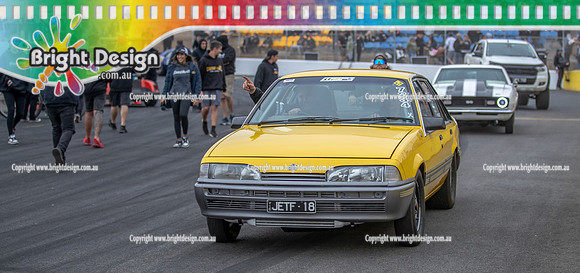 Street Outlaws NPK No Prep Kings vs Australia @ Calder D2 19 March 2023 (148624) JETF18 7234 ADAM POPOVIC