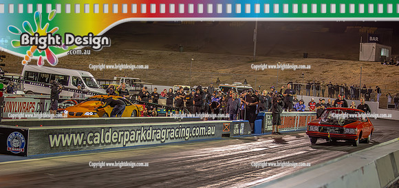 Street Outlaws NPK No Prep Kings vs Australia @ Calder D1 17 March 2023 (146872) JEFF LUTZ 5463 GREG ANGUS BOGGIE