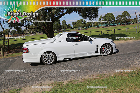 All Holden Day @  Dandeonong 7 April 2013  Bright Design (1386)  WHITE UTE tbc