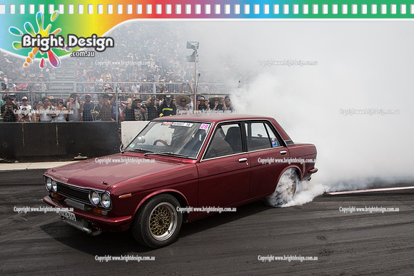 Summernats 28 Sunday 4 Jan 2015  BD  (7658)  QIK510 BURNOUT