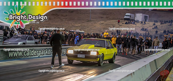 Street Outlaws NPK No Prep Kings vs Australia @ Calder D2 19 March 2023 (149268) 2575 JOHN DOE SCOTT TAYLOR 13CAB SEAN ANTHONY