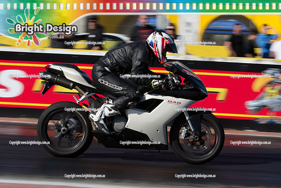 ANDRA Street Outlaws Drag Racing Quals Rnd 5 @ Calder Park 24 September 2014 (24860)  BIKE