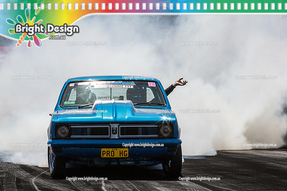 Summernats 28 Saturday 3 Jan 2015  BD  (5003)   PROHG BURNOUT