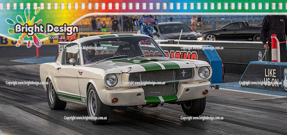 Fast Friday & Roll Racing @ Calder Park Drag Racing 28 February 2025 (178604)-2 RIVERSIDE RACING MUSTANG