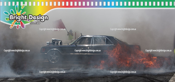 Summernats 29 SATURDAY 8 Jan 16  BDMP4994  MENACE FIRE BURNOUT